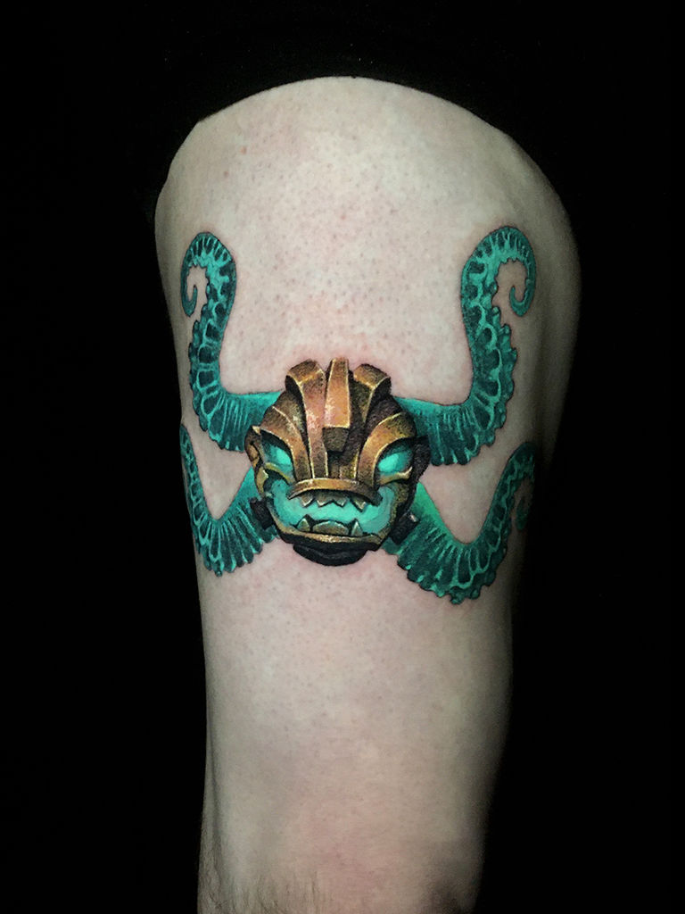 tatuaje de craneo de carnero