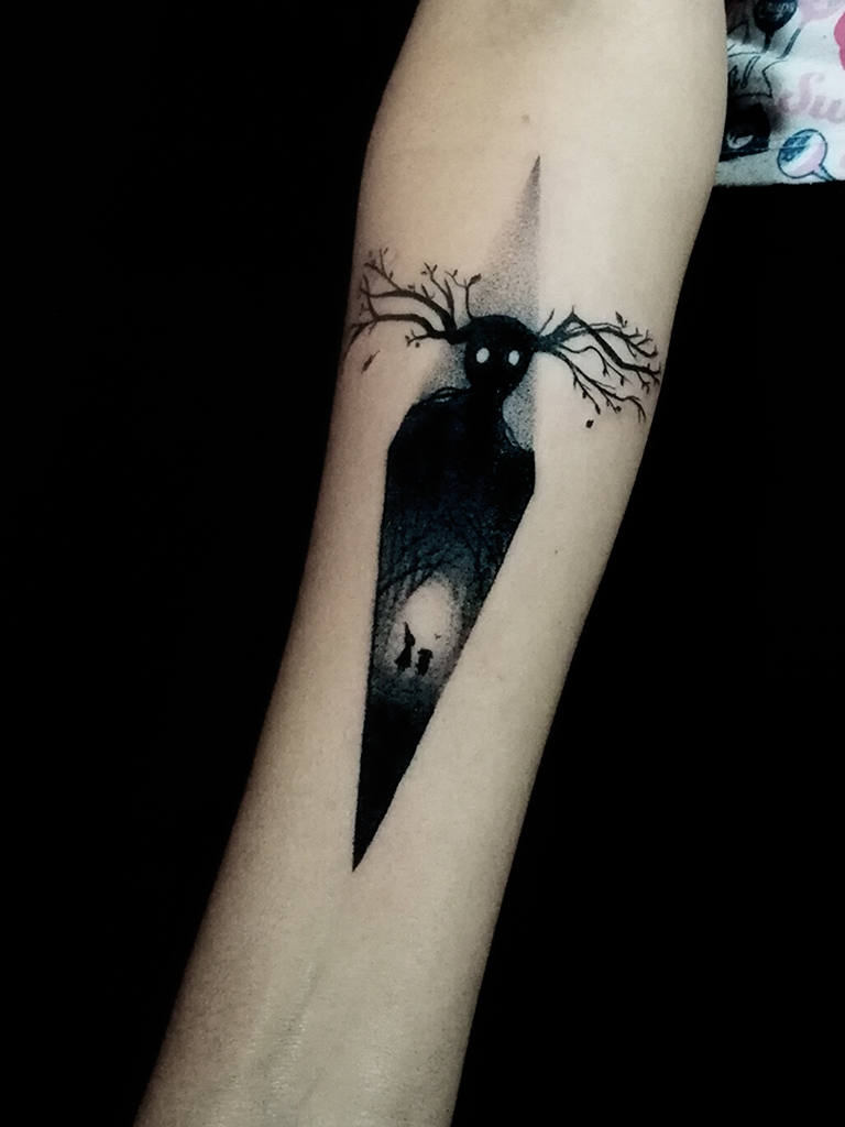 tatuaje de la serie animada "over the garden wall"