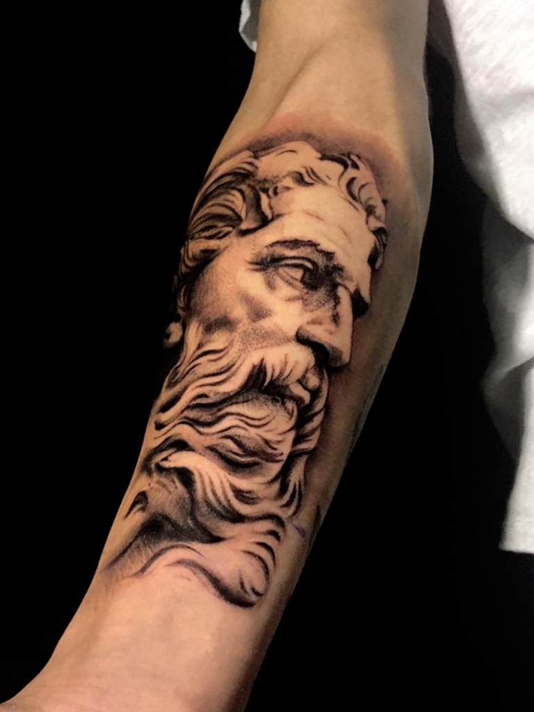 tatuaje de poseidón